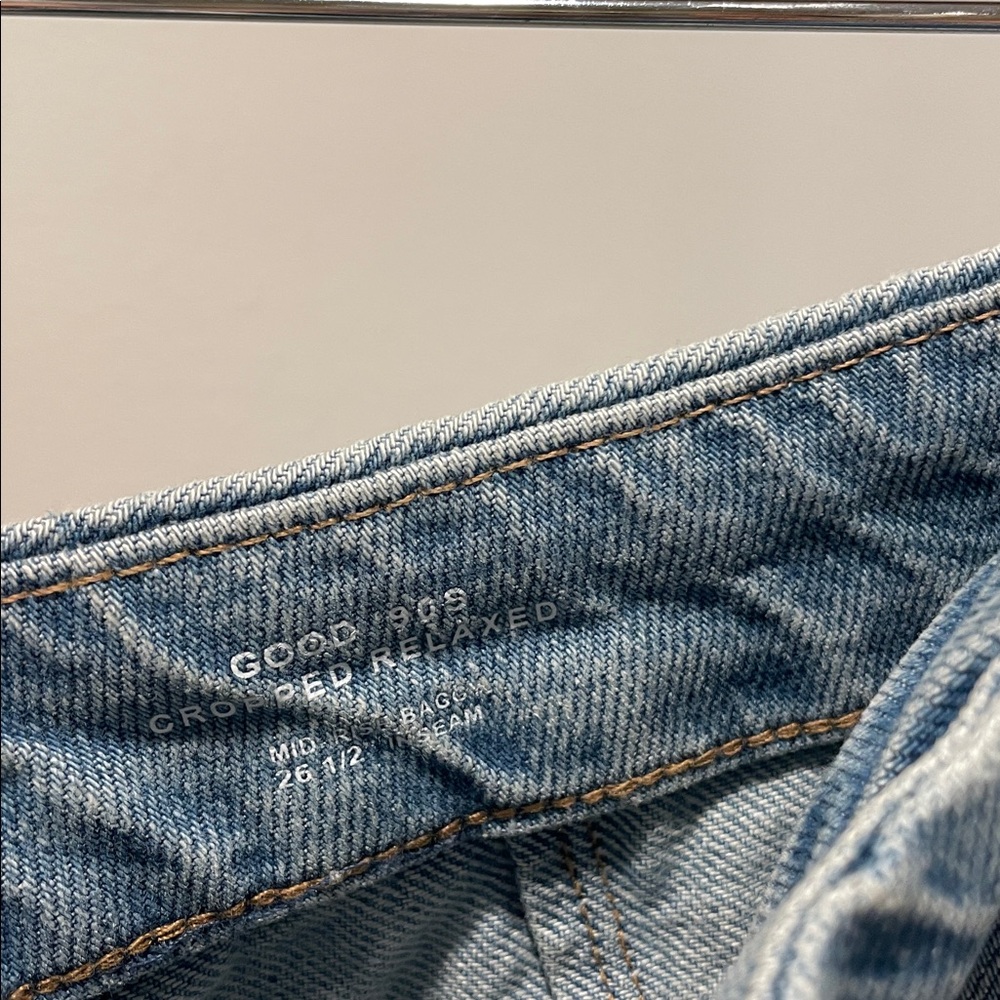 Good American | Women's | Good 90'S Crop Relaxed Jeans - Picture 5 of 8